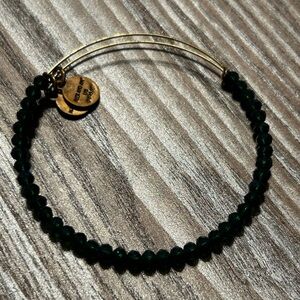 Alex and Ani green bead bracelet